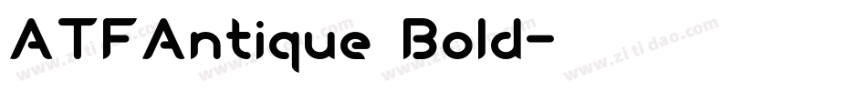 ATFAntique Bold字体转换